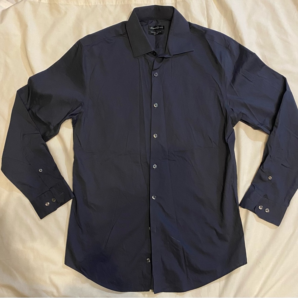 Kenneth Cole, New York Dress/Casual Men’s Black BDC Shirt NWOT